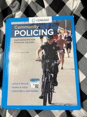 Cengage Community Policing Textbook in Blue